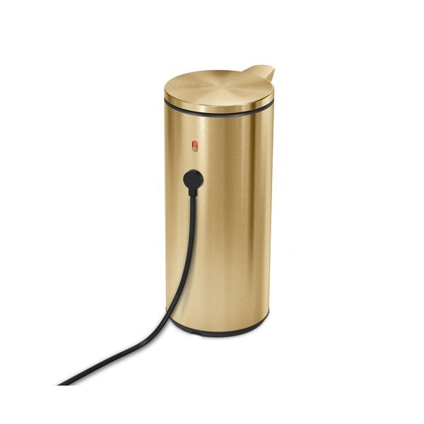 Лъскаво златист автоматичен стоманен диспенсер за сапун 266 ml – simplehuman-image-3