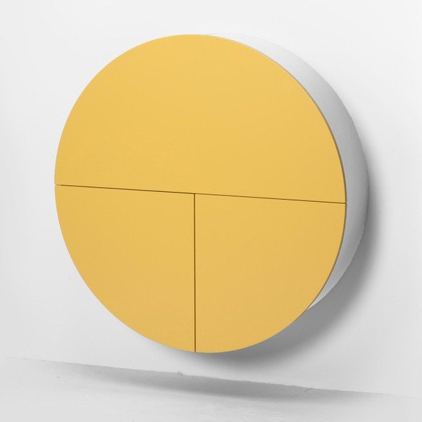 Жълто-бяла мултифункционална маса за стена Pill - EMKO-image-3