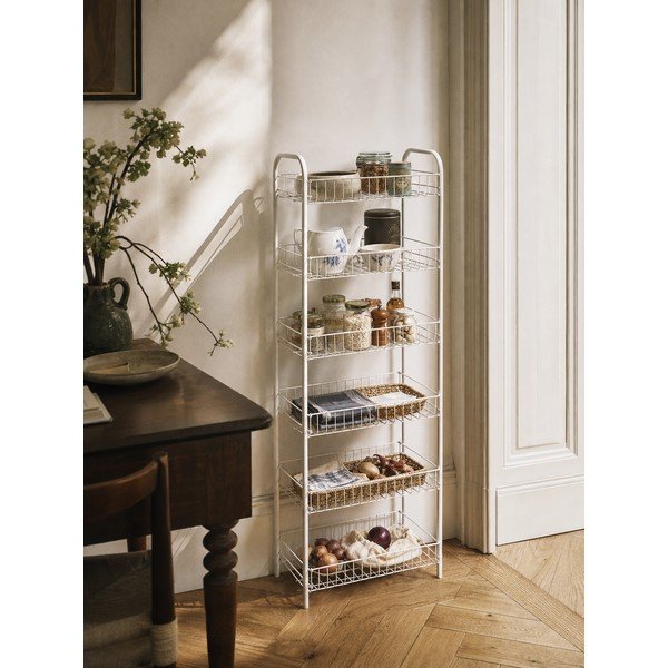 Бял метален стелаж 41x104x23 cm Monaco – Metaltex-image-1