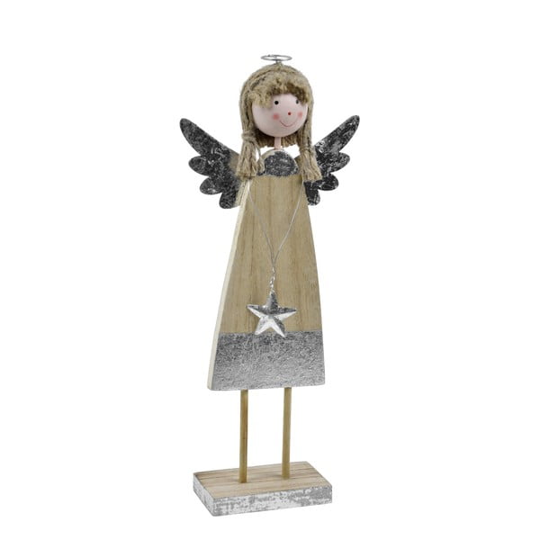 Декоративен дървен ангел Стела, височина 29 cm - Ego Dekor