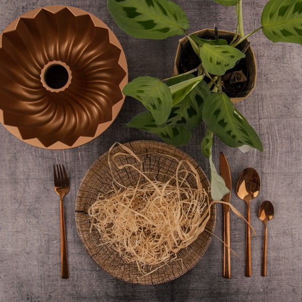 Прибори за хранене от неръждаема стомана в меден цвят 24 бр Copper - Orion-image-2