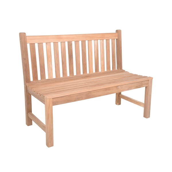 Градинска пейка от масивно дърво в естествен цвят Solo – Garden Pleasure-image-3