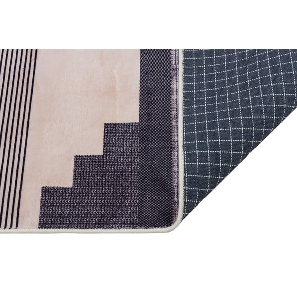 Сив и бежов миещ се килим 160x100 cm - Vitaus-image-2