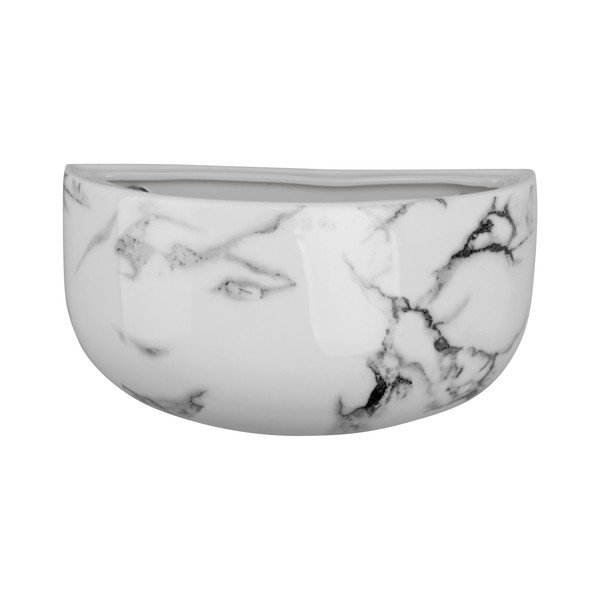 Керамична саксия за стена в мраморен декор Oval - PT LIVING-image-2