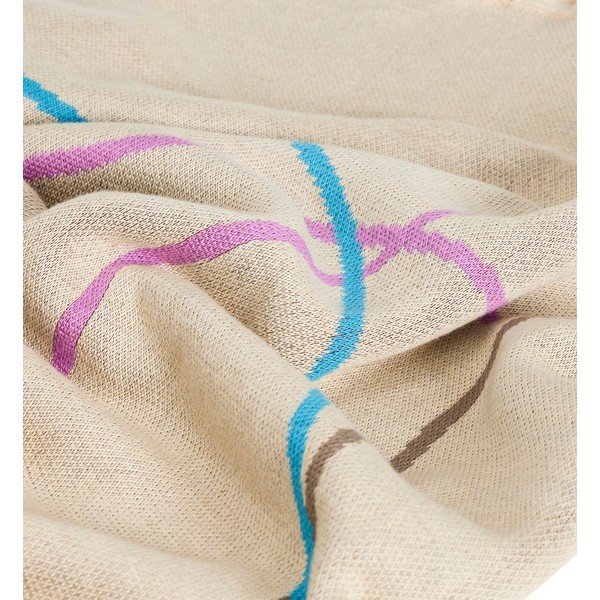 Бежово памучно одеяло 200x140 cm Outline - Hübsch-image-1