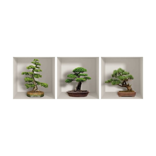 Комплект от 3 3D стикера за стена Bonzais - Ambiance-image-2