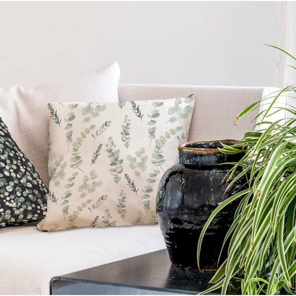 Памучна възглавница , 45 x 45 cm Eucalyptus Branches - Butter Kings-image-1