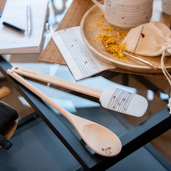 Дървени кухненски прибори в комплект ог 2 бр. – Orion-image-1