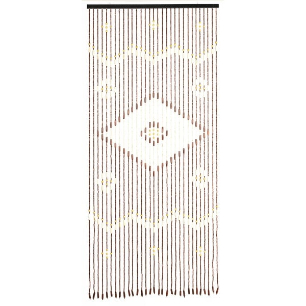 Бамбукова завеса за врата в естествен цвят 90x200 cm Rhombus – Maximex