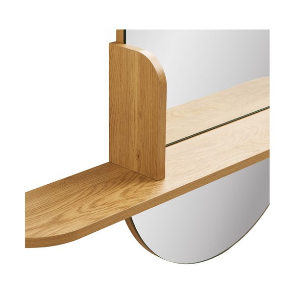 Стенно огледало с рафт 92x94,5 cm Barco – House Nordic-image-4