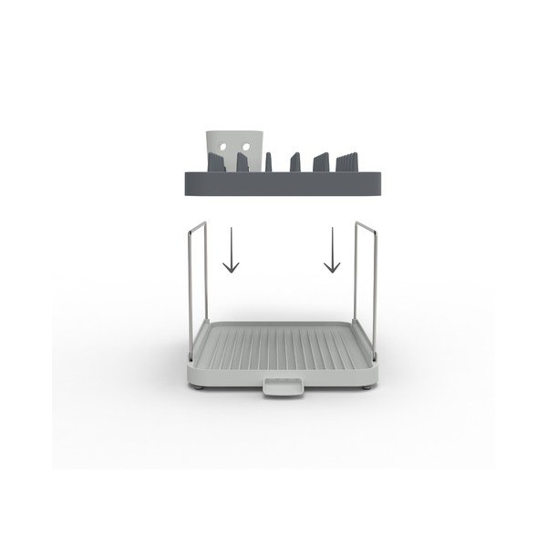 Сива двустепенна тава за оттичане Duo - Joseph Joseph-image-4