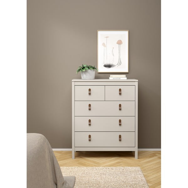 Сиво-бежов скрин 82x99x38 cm Madrid – Tvilum-image-4