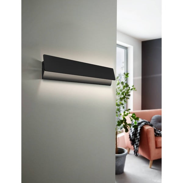 Черна LED стенна лампа ZUBIALDE – EGLO-image-1