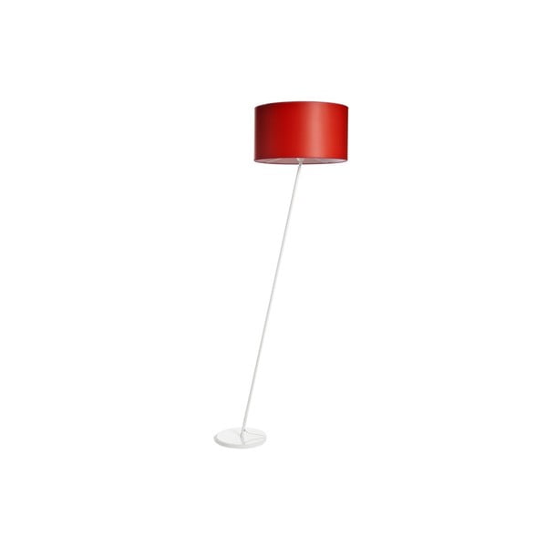 Stojací lampa Cylinder White/Red
