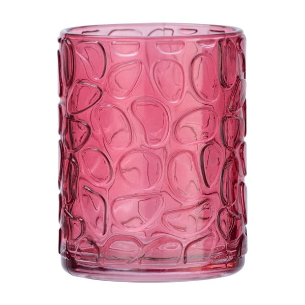 Наситено розова стъклена чаша за четки за зъби Foglia Vetro - Wenko