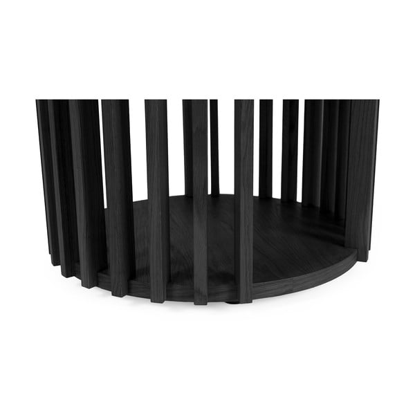 Черна масичка за кафе , ø 53 cm Drum - Woodman-image-1