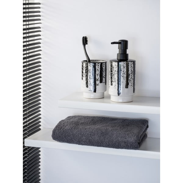 Черно-бял керамичен диспенсер за сапун 340 ml Subiza – Wenko-image-2