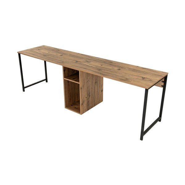 Работна маса с боров декор 60x240 cm Twin – Kalune Design