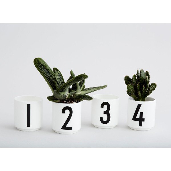 Порцеланови свещници в комплект от 4 бр. Mini - Design Letters-image-2