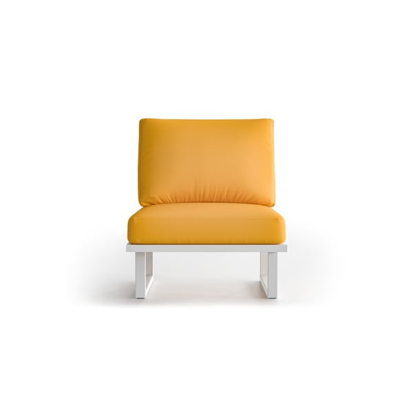 Жълт градински фотьойл със светли крака Angie - Marie Claire Home