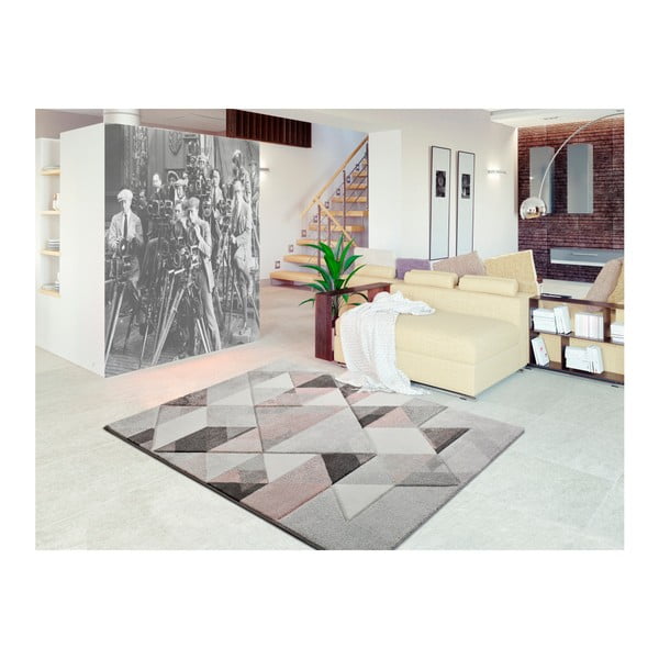 Šedo-růžový koberec Universal Pinky Dugaro, 60 x 120 cm-image-1