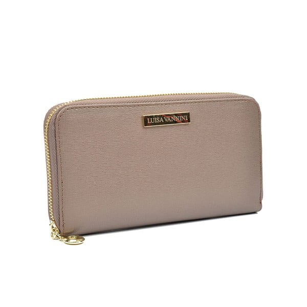 Béžová kožená peněženka Luisa Vannini Lanza-image-2