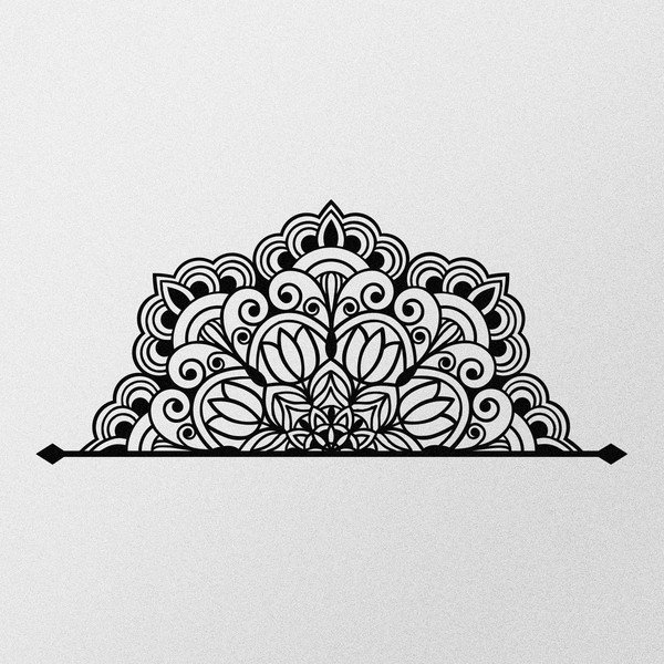 Метална декорация за стена 160x70 cm Mandala - Wallity-image-4