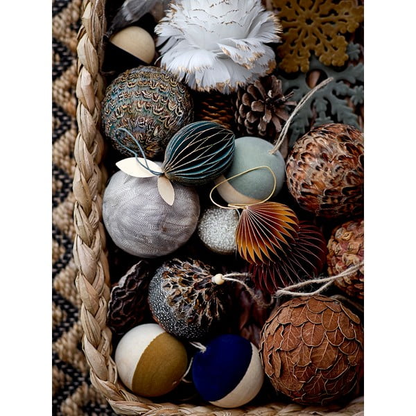 Кафяв висящ коледен орнамент Zada - Bloomingville-image-1