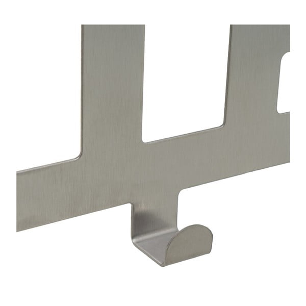 Матово сребро метален стелаж за врата 32 cm Bath – Casa Selección-image-1