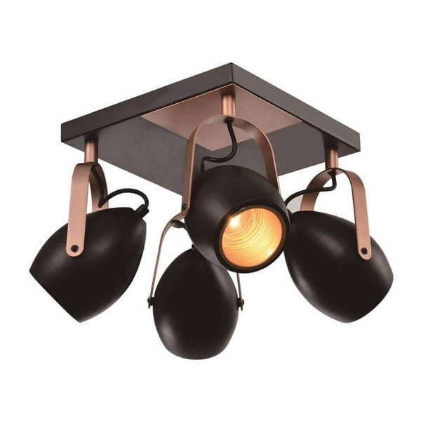 Черна лампа за таван 32x32 cm Anica - Candellux Lighting