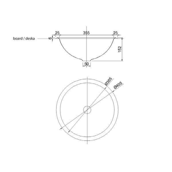 Кръгла мивка от неръждаема стомана в сребристо ø 40,5 cm – Sapho-image-2
