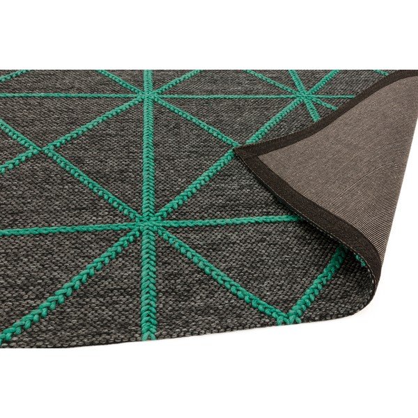 Černo-zelený koberec Asiatic Carpets Prism, 120 x 170 cm-image-1