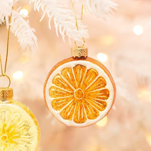 Стъклена коледна украса Orange – Sass & Belle-image-1