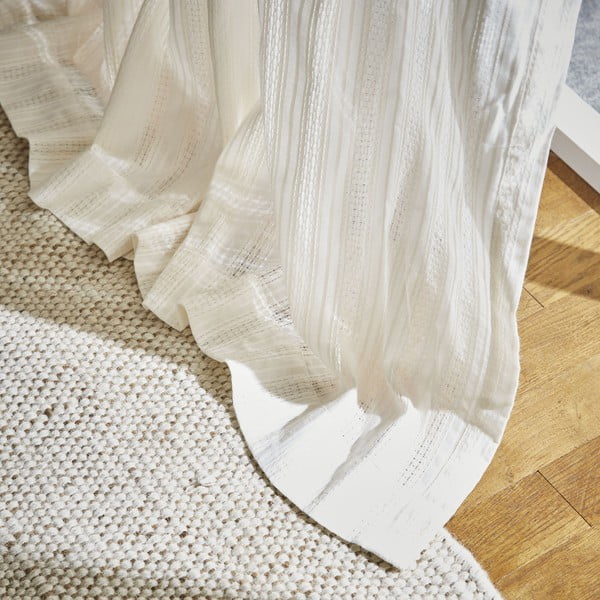 Бяла завеса от воал 140x183 cm Zofia Broderie Anglaise – Pineapple Elephant-image-2