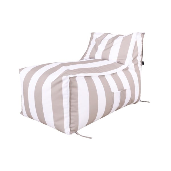 Градински чувал за сядане в бял и сив цвят – Bonami Essentials