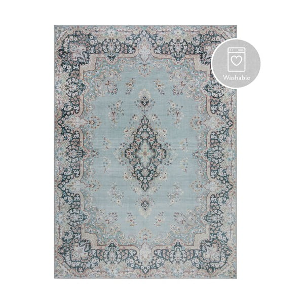 Тюркоазен килим, който може да се мие, 80x150 cm FOLD Colby - Flair Rugs