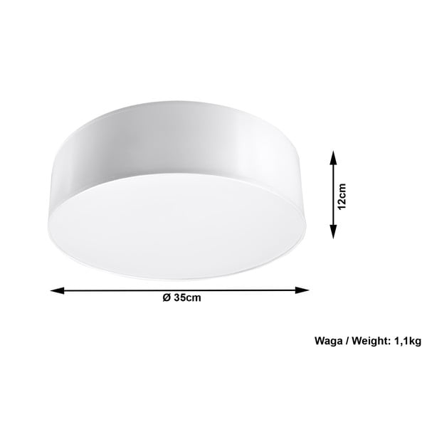 Бяла таванна светлина таван Atis - Sollux-image-4