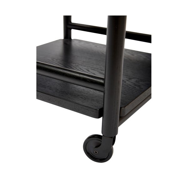 Маса за сервиране на колелца от масивен дъб 40x40 cm Norm – Hübsch-image-2