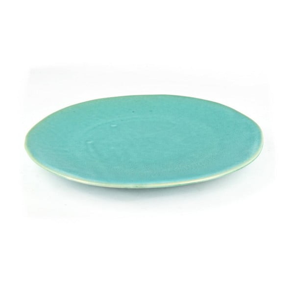 Modrozelený keramický talíř Made In Japan Hedon, ⌀ 26 cm