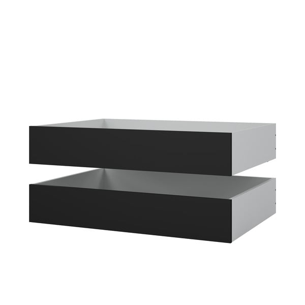 Черни чекмеджета за под леглото в комплект от 2 бр. 90x190/140x190 cm Naia – Tvilum-image-3