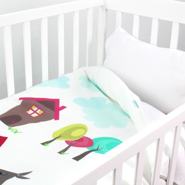 Детска памучна завивка и възглавница , 100 x 120 cm Grandma - Mr. Fox-image-1