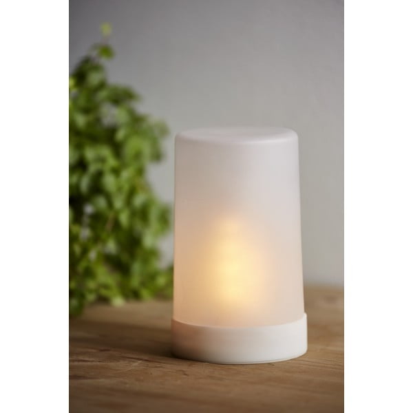 Бяла LED светлинна декорация Свещ, височина 14,5 cm Flame - Star Trading