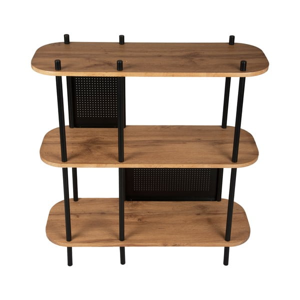 Черна стоманена етажерка Единствена, 80 x 83,5 cm - Leitmotiv-image-4