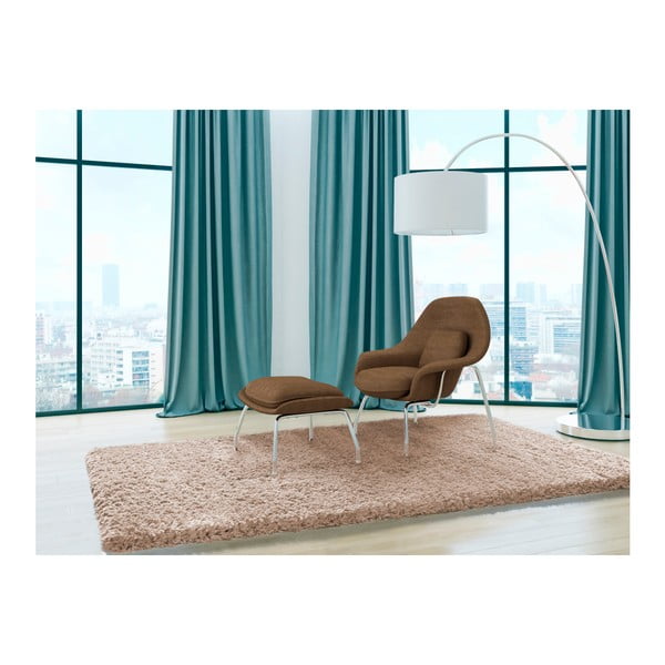 Béžový koberec Universal Floki Liso, 140 x 200 cm-image-1