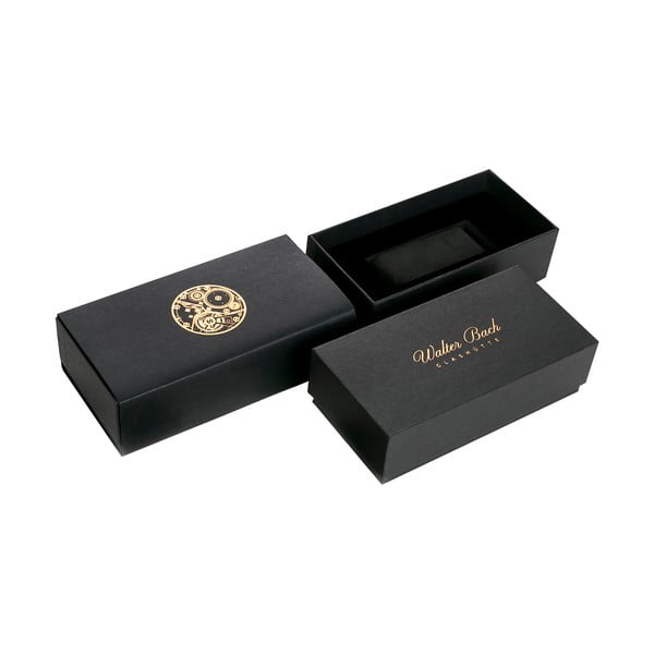 Мъжки часовник с каишка от неръждаема стомана в сребрист цвят - Walter Bach-image-1