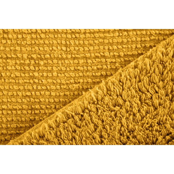 Жълта изтривалка за баня в цвят охра 100x60 cm Riva - Tiseco Home Studio-image-2