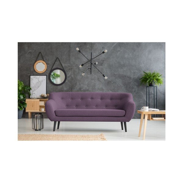 Fialová pohovka Mazzini Sofas Piemont, 188 cm-image-4
