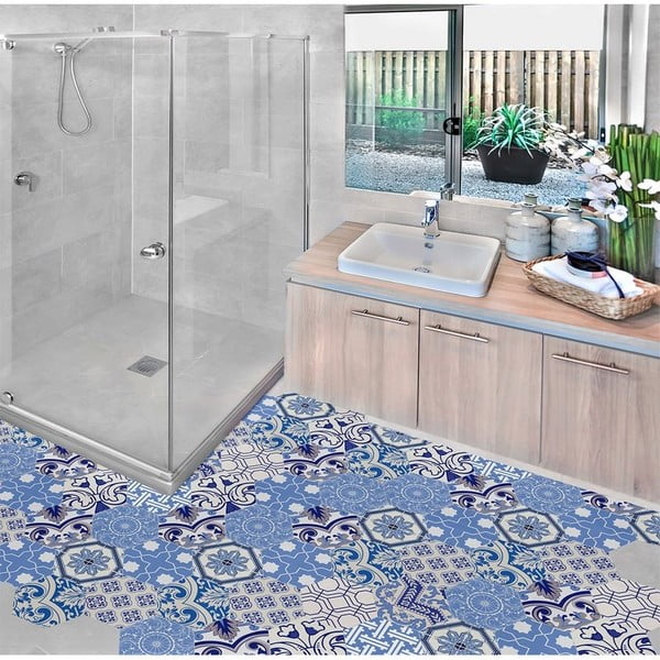 Комплект от 10 водоустойчиви стикери за под, 20 x 18 cm Ursulina - Ambiance-image-3