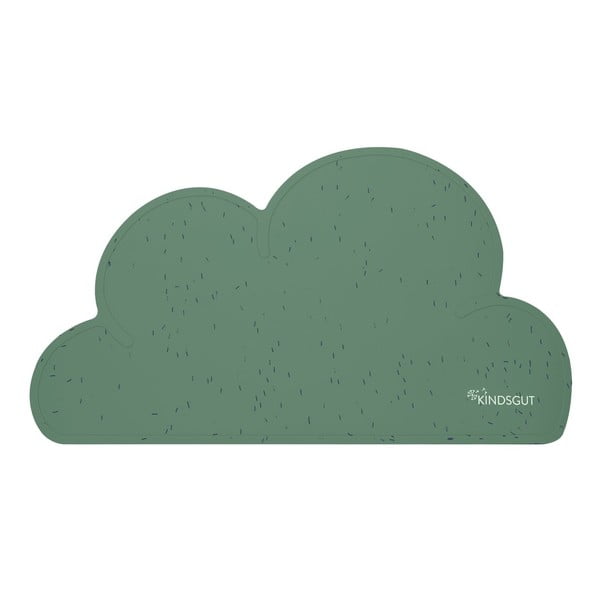 Тъмнозелена силиконова подложка Cloud, 49 x 27 cm - Kindsgut