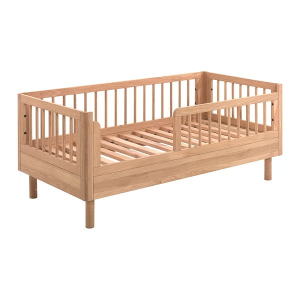 Детско креватче от масивен дъб в естествен цвят 70x140 cm Forrest – Vipack